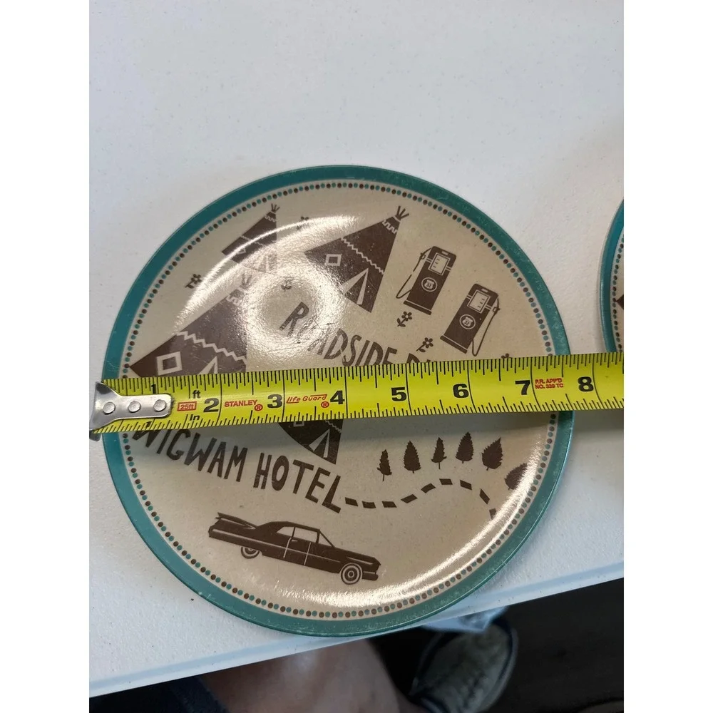 The Curiosity Shoppe Target Wigwam Hotel Roadside Diner Melamine Plates Set of 3